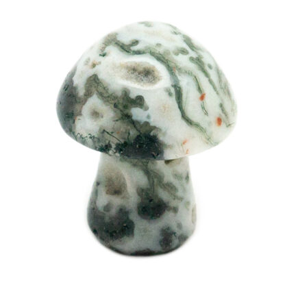 Moss Agate Tiny Mushroom - Image 3