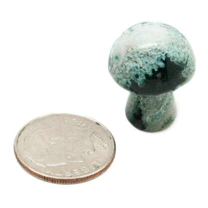 Moss Agate Tiny Mushroom - Image 7