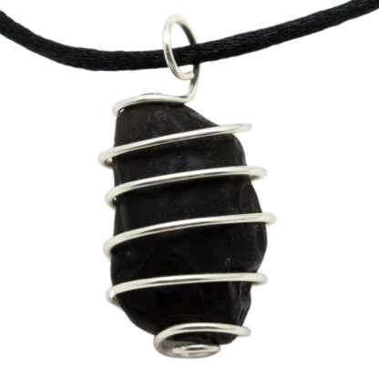 Black Obsidian Vortex Pendant (1-1.5") - Image 2