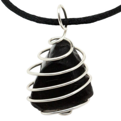 Black Obsidian Vortex Pendant (1-1.5") - Image 3