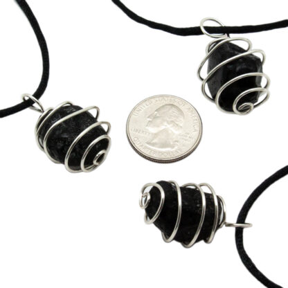 Black Obsidian Vortex Pendant (1-1.5") - Image 6