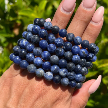 Sodalite Bead Bracelet (8mm) - Image 4