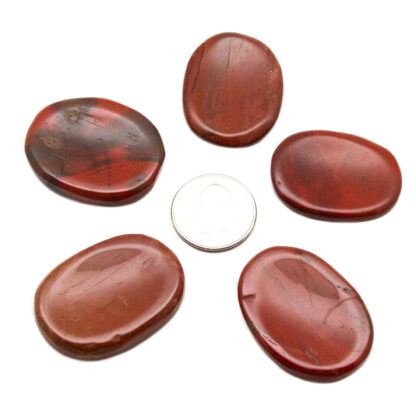 Red Jasper Worry Stone (35-40mm) - Image 4