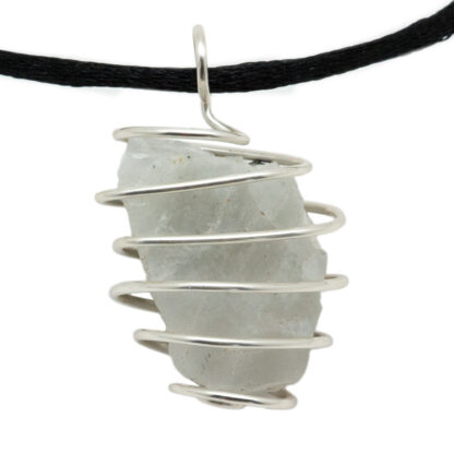 Rainbow Moonstone Rough Vortex Pendant - Image 4