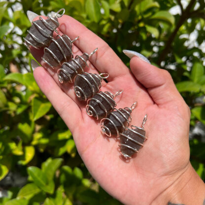 Smoky Quartz Rough Vortex Pendant - Image 5