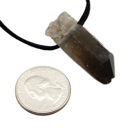 Smoky Quartz Rough Point Pendant (1.5") - Image 7