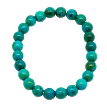 Chrysocolla Bead Bracelet (8mm) - Image 2