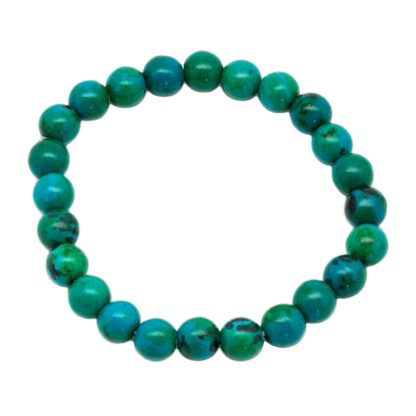 Chrysocolla Bead Bracelet (8mm) - Image 3