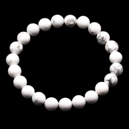 Howlite Bead Bracelet (8mm)