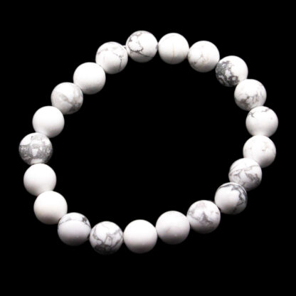 Howlite Bead Bracelet (8mm) - Image 2