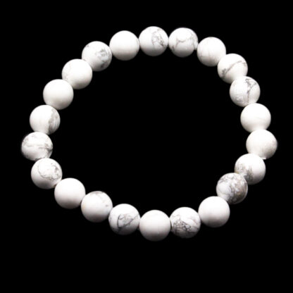 Howlite Bead Bracelet (8mm) - Image 3