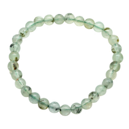 Prehnite Bead Bracelet (6mm)