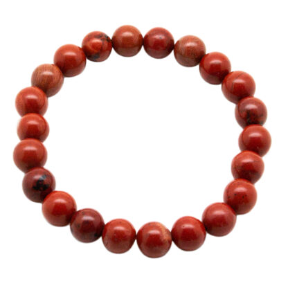 Red Jasper Bead Bracelet (8mm)