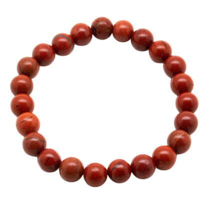 Red Jasper Bead Bracelet (8mm) - Image 2