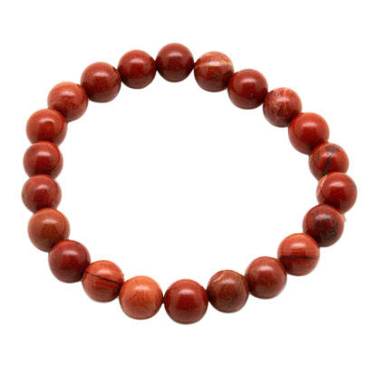 Red Jasper Bead Bracelet (8mm) - Image 3