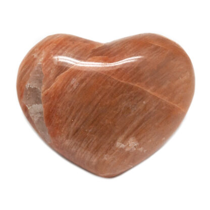 Peach Moonstone Heart (20-30mm)