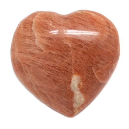 Peach Moonstone Heart (20-30mm) - Image 3