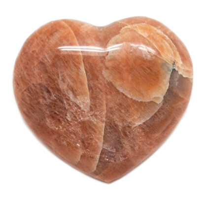 Peach Moonstone Heart (30-40mm) - Image 3