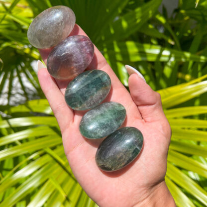 Fluorite Palm Stone (40x30mm) - Image 5