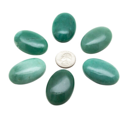 Green Aventurine Palm Stone (40x30mm) - Image 4