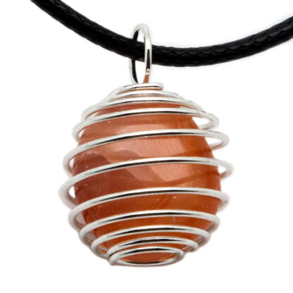 Carnelian Caged Pendant (15mm)