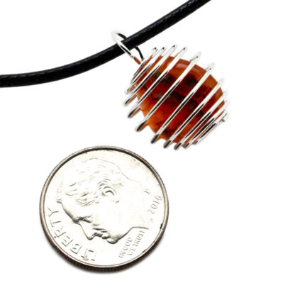 Carnelian Caged Pendant (15mm) - Image 3