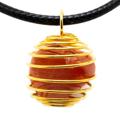 Carnelian Caged Pendant (15mm) - Image 5