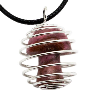 Mookaite Mushroom Caged Pendant (20mm) - Image 2