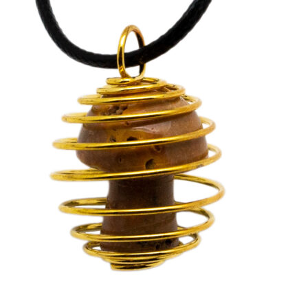 Mookaite Mushroom Caged Pendant (20mm) - Image 4