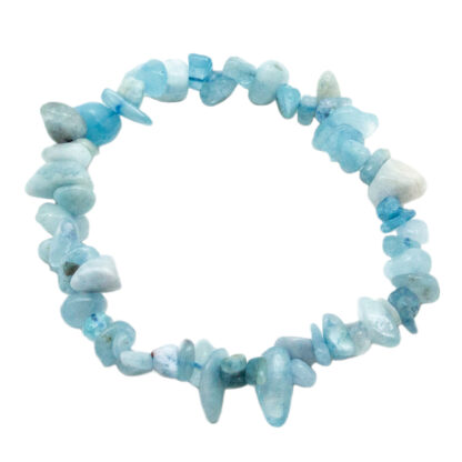 Aquamarine Chip Bracelet