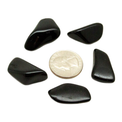 Black Tourmaline Tumbled Stone-1” - Image 4