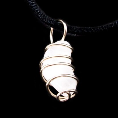 Snow Quartz Vortex Pendant (20mm) - Image 2