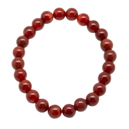 Carnelian Bead Bracelet (8mm)