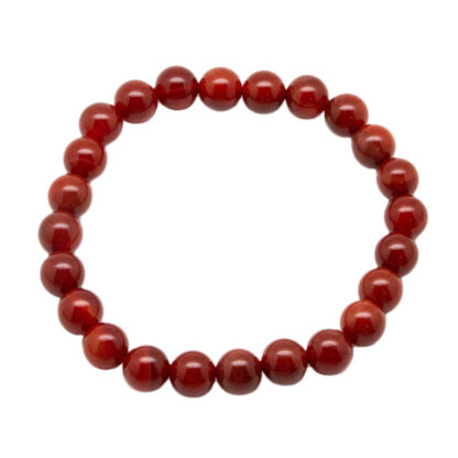 Carnelian Bead Bracelet (8mm) - Image 3