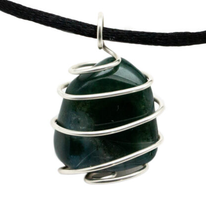 Moss Agate Vortex Pendant