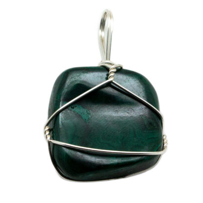 Malachite Wire Wrapped Pendant