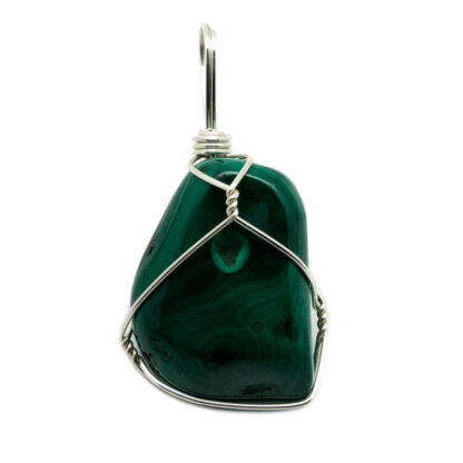 Malachite Wire Wrapped Pendant - Image 3