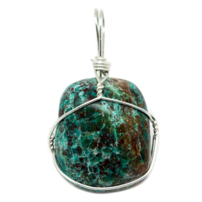 Chrysocolla Wire Wrapped Pendant