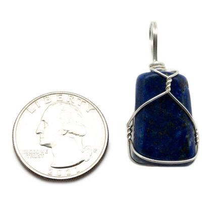 Lapis Lazuli Wire Wrapped Pendant - Image 3