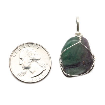 Fluorite Wire Wrapped Pendant - Image 4