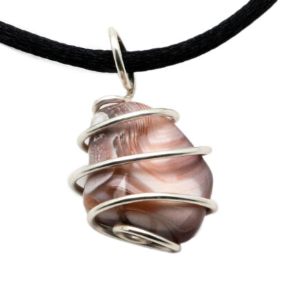 Botswana Agate Vortex Pendant (20-25mm) - Image 2