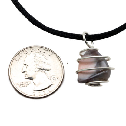 Botswana Agate Vortex Pendant (20-25mm) - Image 3