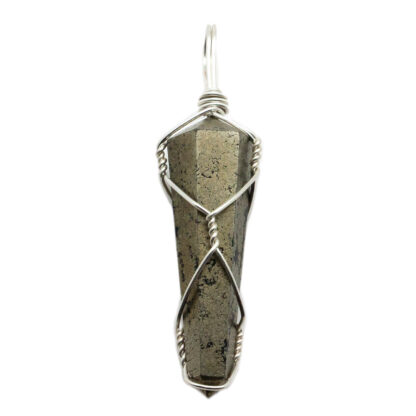 Pyrite Double Terminated Wire Wrapped Pendant