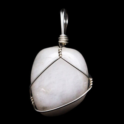 Snow Quartz Wire Wrapped Pendant