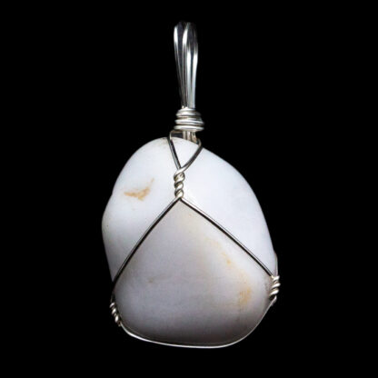 Snow Quartz Wire Wrapped Pendant - Image 2