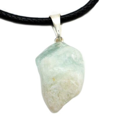 Aquamarine Tumbled Pendant (20mm)