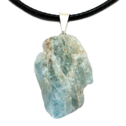 Aquamarine Tumbled Pendant (20mm) - Image 5