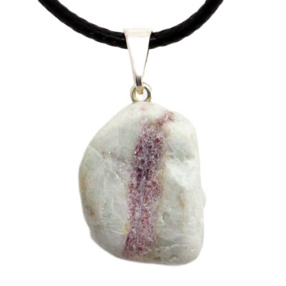 Pink Tourmaline Tumbled Pendant (20mm) - Image 2