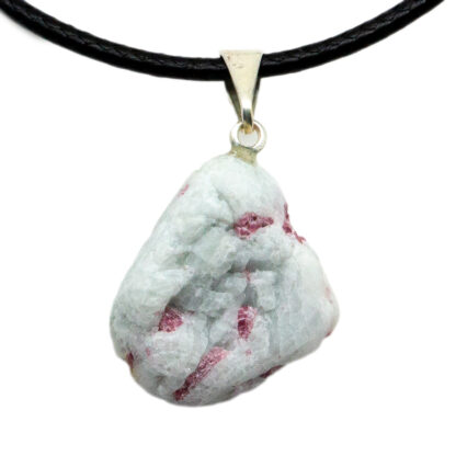 Pink Tourmaline Tumbled Pendant (20mm) - Image 3