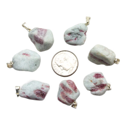 Pink Tourmaline Tumbled Pendant (20mm) - Image 4